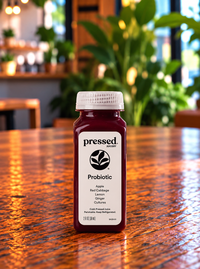Pressed Shot: Probiotic Shot.