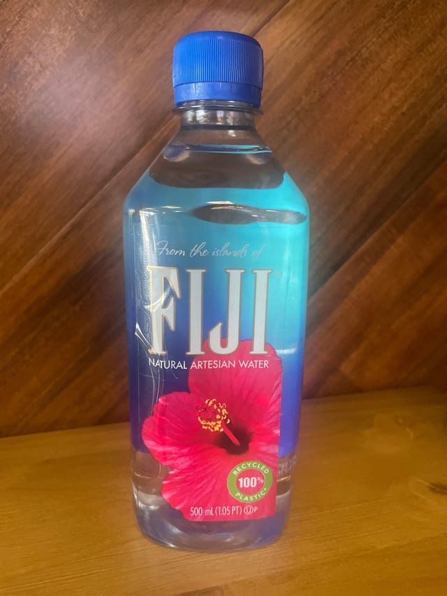 Fiji Bottled Water.