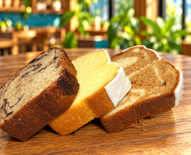 Sliced Loaf Cakes.