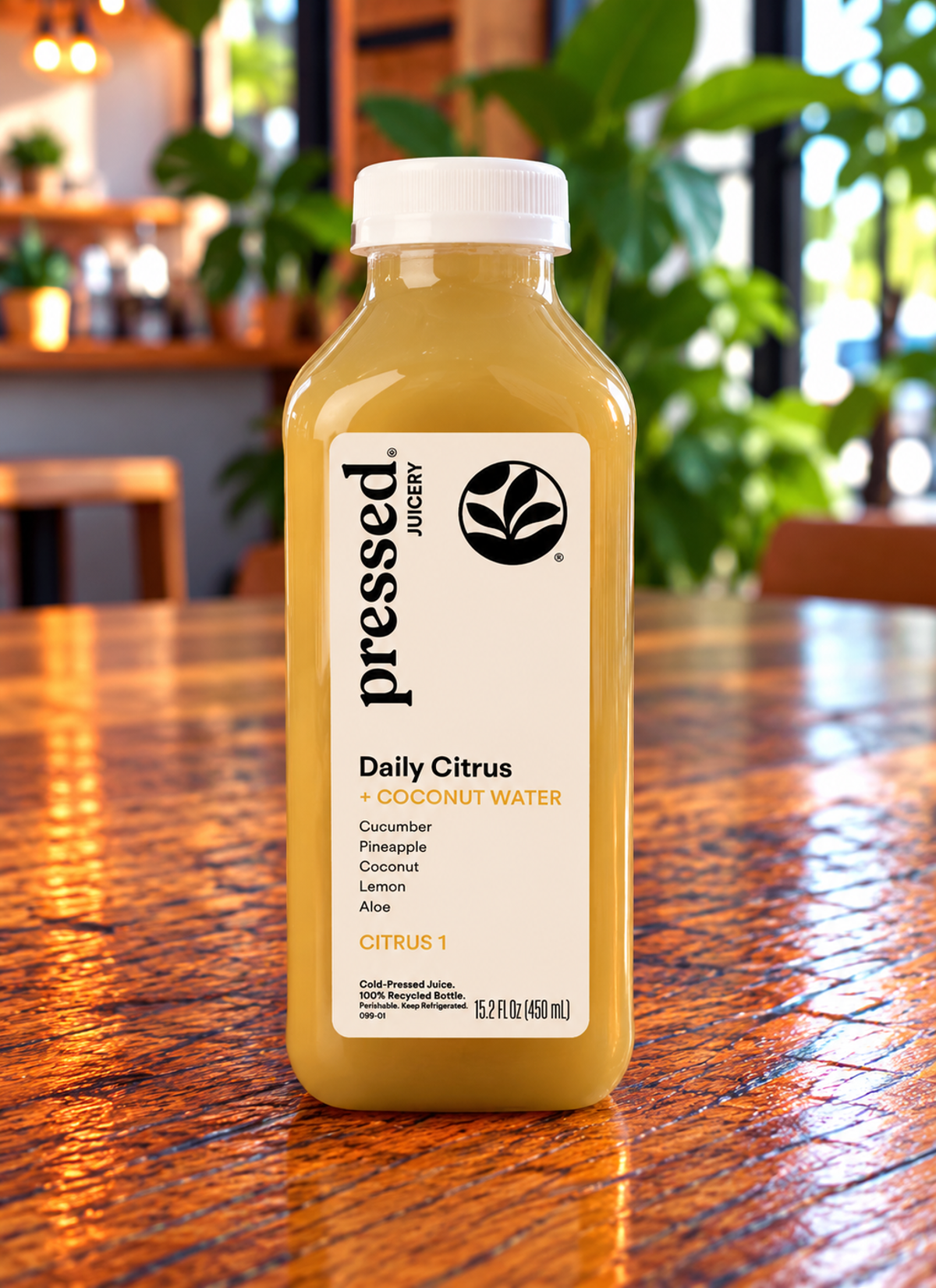 Pressed Juice: Daily Citrus + Coconut Water